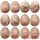 12pcs Samoa 2022 Dinosaurs In Asia Curved Copper Coin Series1-12 Complete Set