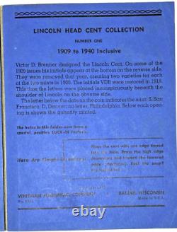 1909-1975 NEARLY COMPLETE 171/177 Lincoln Wheat Coin Set Key Dates PRICE DROP