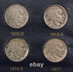1913-1938 COMPLETE Premium Buffalo Nickel Set- 64 Coins, most Mid-to-High Grade