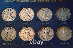 1916-1947 Walking Liberty Half 65 Coin Great Complete Set! #110
