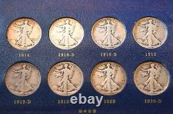 1916-1947 Walking Liberty Half 65 Coin Great Complete Set! #110
