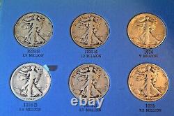 1916-1947 Walking Liberty Half 65 Coin Great Complete Set! #125