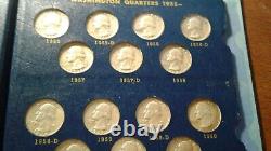 1932 1964 Washington Quarters Album Set Complete 83 coins Graded'32S &'32D