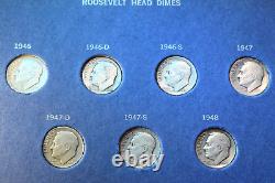 1946-1964 Complete 48 Coin Silver Roosevelt Dime Set! #200