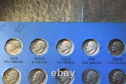 1946-1964 Complete 48 Coin Silver Roosevelt Dime Set! #222