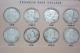 1948-1963 Pds Complete Franklin Silver Dollar Set 50c (35 Coin) Dansco Album #c4