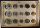 1954 P, D, S, U. S. Silver Complete Coin Set In Plastic Holder Bu