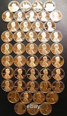 195967 P 682023 S Lincoln Penny Choice Gem Proof Run 68 Coin Complete Set US