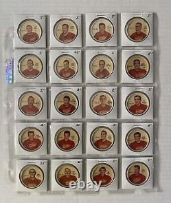 1961-62 Shirriff NHL Hockey Complete 120 Coin Set NMINT Plante Howe Hull Sawchuk