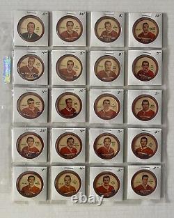 1961-62 Shirriff NHL Hockey Complete 120 Coin Set NMINT Plante Howe Hull Sawchuk