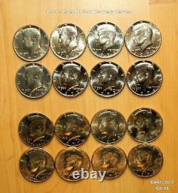 1964 2023 Kennedy Half P&D 126 Coin COMPLETE Uncirculated & Satin Set wSilver
