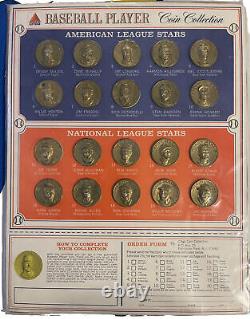 1969 Baseball 1869-1969 Citgo Centennial Series Coins Complete Set On Display Bd