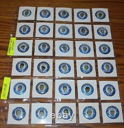 1969 Baseball MLBPA High Grade Complete Set of 60 Pins Coins Clemente Rose Aaron