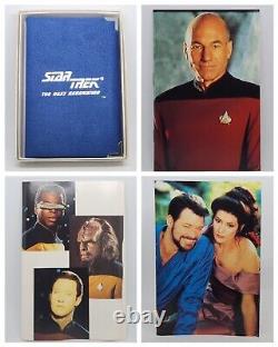 1992 Star Trek The Next Generation COMPLETE Silver Coin Set 3 Books 3 Coins