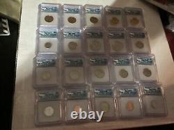 2006 P &D FIRST DAY ISSUE-SATIN FINISH COMPLETE 20 coin Set ICG CERTIFIED SP69