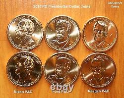 2007-2016 + 2020 Bush Presidential $1 P&D 112 Coin COMPLETE Uncirc & Satin Set
