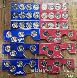 2007-2016 + 2020 Presidential Dollar 119 Coin COMPLETE PDS Set in Govt Packaging