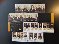2007 2016 Presidential Dollar Proof Sets Complete 39 Coins (Lot of 10)