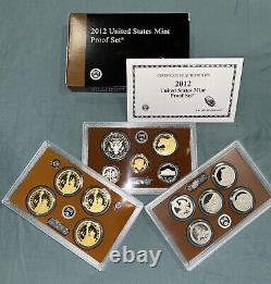 2012-S U. S. Clad Proof Set Complete 14-Coin Set, with Box and COA