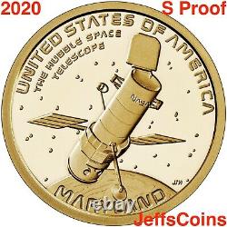 2020 American Innovation PDS PROOF Dollar Complete Set CT MA MD SC12 Coins P D S