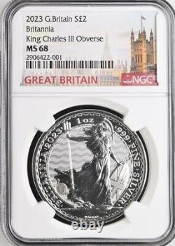 2023/22 Silver Britannia Succession Complete Set 4 NGC cert. Coins