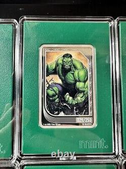 2023 Niue Marvel Mint Trading Silver Coin Complete Set of Green 10 Max Mint 250