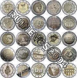 29 x 2 Euro Commemorative coins 2016 Uncirculated Coins Complete SET RAR