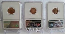 3- coin set 2019-W COMPLETE WEST POINT LINCOLN CENT NGC PF69, RPF69, MS69