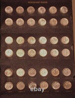 71 Coin Set of Roosevelt Dimes, Includes all 48 Silver Dimes, Ready to Complete