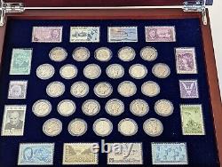AWESOME PCS Stamps Display Box Complete Mercury Dimec Coin Set