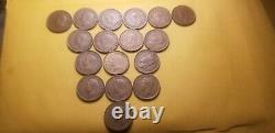 Almost Complete Set Canada Small Cent Pennies Many Varieties 8 Coins Missing