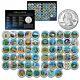 America The Beautiful Parks U. S. Quarters Colorized 56-coin Complete Set