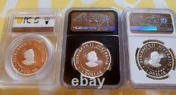 Australia Great Southern Land Complete Set (3 Coins) PR70DCAM/PF70UC/PF70UC