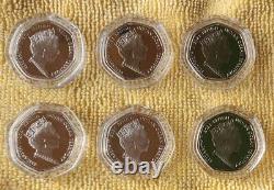 British Indian Ocean Territory 2021 50p Series Complete Set 6 coins UNC