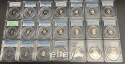 COMPLETE 50 Coin PCGS PR69DCAM 1978-2023 Jefferson Nickels Set in Deluxe Case