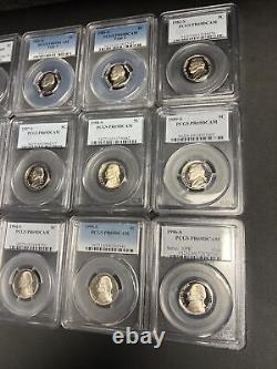 COMPLETE 50 Coin PCGS PR69DCAM 1978-2023 Jefferson Nickels Set in Deluxe Case