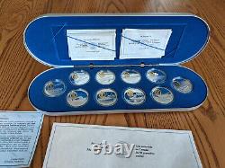 Canada'90-94 Powered Flight $20.925 silver proof COMPLETE SET withcase & papers