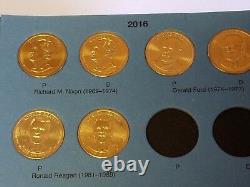 Circulated Vol 2 Complete Set P&D 2012-2020 Presidential $1 Gold Dollar 40 Coins