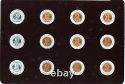 Complete 12-Coin Set of Uncirculated Wartime Cents Pennies 1943-1946
