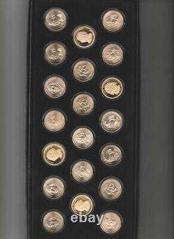 Complete 2007 Presidential Dollar Set P & D UNC, Satin and S-Proof (20 Coins)