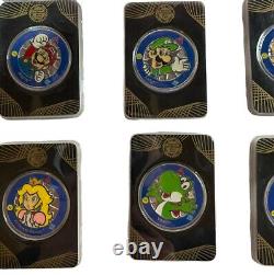 Complete Set SUPER MARIO CHALLENGE COIN AND DECAL STICKER PACKS SEALED