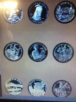 Complete Set of 40.999 Sovereign Nation Indian Tribes Proof Silver Coins