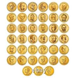 Complete Uncirculated Us Presidential Dollar Set. 2007 2020 Bush 40 Coins #+