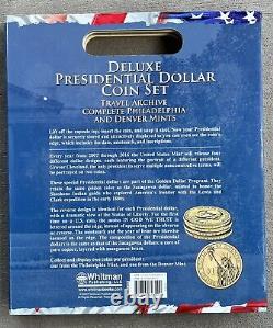 Deluxe Folder 2007-2016 Presidential $1 P & D Complete Uncirculated 80 Coin Set