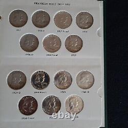 Franklin Silver Half-Dollar Complete Set + 11 Proofs 46 Coins Total With Album