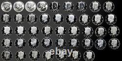 Full Complete Set Of Proof Kennedy Halfs 1964-2007 43 - Gem Proof/sms Coins