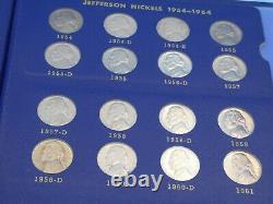 Jefferson Nickels Collection 1938-1964 COMPLETE SET (71coins) War Time Silver