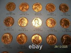 Lincoln Complete Set 1941 Pds 58 51 Coins Red Bu. Unc