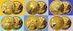 Mucha Alphonse 6 Oz 999 Silver 6 Coins 24k Gilded Complete Set Proof Withcoa