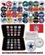 Nfl Team Logos Complete Colorized 32-coin Set Statehood Quarters Withdisplay Box